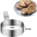 Miniatyrbillede 2 af 5: Æggebakkeringe, 4 rustfrie stål omeletforme, bageforme til æg / pandekager / omeletter osv., non-stick belægning, fødevaregodkendt rustfrit stål