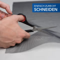 Miniatyrbillede 3 af 5: Myggenet insektbeskyttelsesgaze - beskyttelse mod myg - transparent glasfiberstof, UV-bestandigt, 2m, sort