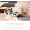 Miniatyrbillede 4 af 5: Automatisk vanddispenser til hunde og katte, snegleform, tyngdekraft kæledyrsdrikker, transparent fontæne vandskål dispenser til hunde og katte, 2,8 L