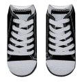 Miniatyrbild 2 av 4: Imitation Sock Sandals 4 Par (37-43) Fancy 3D Mönster Tryckta Strumpor Flip-Flops Elastisk Bomull Anti-Svett Och Andas Låga Ankelstrumpor För Kvinnor Mig