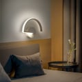 Miniatyrbillede 4 af 4: 8W LED indendørs væglampe, kreativ hvid bogstav væglampe 3000K varm hvid moderne metal væglampe til soveværelse stue trappe korridor
