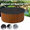 Miniatyrbild 4 av 5: Rund poolöverdrag pool solpresenning för swimmingpool, utomhus spa anti-UV badkar vattentätt skyddande överdrag, 420d för utomhus spa-bad