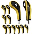 12-pack golfklubbsöverdrag, golfklubbsöverdrag för järn, skyddande järnrem för golfklubbor
