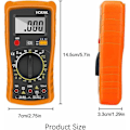 Miniatyrbild 2 av 4: Digital multimeter, digital automatisk multimeter, professionell elektrisk testare, voltmeter/resistans
