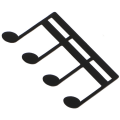 Miniatyrbillede 1 af 5: Musiknodemappe (sort), dagbog musikbog mappe, klavertryksmappe, musikpartiturmappe