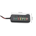 Pikkukuva 2 / 5: 1kpl 12V Mini Auton Akun Testauslaite Digitaalinen Laturin Testauslaite 6 LED-Valoa Auton Diagnostiikkatyökalu Auton Akun Testauslaite Auton Moottorille