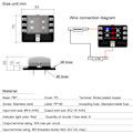 Miniatyrbillede 4 af 5: 6-vejs sikringsboks, standard bladsikringsblokke med LED-indikator, 10 sikringer, 10 bilterminaler, båd, campingvogn, 12 V, 24 V