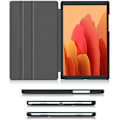Miniatyrbild 3 av 5: Passar Samsung TAB A7 10.4 surfplattafodral med pennhållare 2020 modell droppsäkert skyddande fodral, stabil magnetisk flip-svart