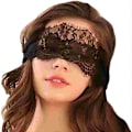 Miniatyrbilde 1 av 5: Blonderemask, Blackout Mesh Øyemaske Damer Sovemaske for Halloween Kostymefest