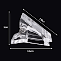 Miniatyrbild 2 av 5: 10-pack transparenta nagelklämmor för nagelförlängning, transparenta polygel-nagelklämmor för snabb montering för manikyr och nagelkonst