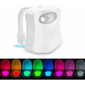 Miniatyrbillede 3 af 5: Toiletlampe, LED natlys til WC Badeværelse Sensor PIR 8 Farveskift Belysning (aktiveres kun i mørke)