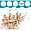 Miniatyrbillede 5 af 5: 3D træpuslespil (sejlbåd) til børn og voksne - Bådbygningskits - Håndværk - DIY-kits - Hjernegymnastik til børn fra 8 år+