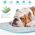 Miniatyrbilde 4 av 5: Kjølematte for kjæledyr, hundekatter Kjølematte Kjølepute Kald seng Teppe Is Silke Kjølematte Varmeavledningsmatte for bilseter Senger om sommeren （M