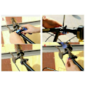 Pikkukuva 3 / 5: Polkupyörän kello Pyörän kello Pyörän torvi MTB Skootteri Lasten kello, Musta，HANBING