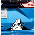 Pikkukuva 4 / 5: 1 x Stormtrooper Peep - Auton lasin ikkunan puskurin vinyylitarra Pyörä Van Drift JDM Matkailuauto 4x4 (Painettu tarra))