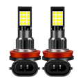 Miniatyrbilde 1 av 4: Billad LED frontlykter for tåkelys, superlysende, gylne øyne, H11 H3 9006 881 H8 pære (2 stk.)