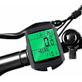 Miniatyrbillede 2 af 5: 1 stk. Hvid cykelcomputer, IP65 trådløs multifunktionel vandtæt cykelhastighedsmåler kilometertæller Automatisk vækkeur Fjernelse LCD-baggrundsbelysning