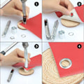 Miniatyrbillede 3 af 5: Øjesæt til presenning 12mm metaløjer Øjer med værktøj Øje, til presenning, bagage, læder, mønsterbog, mærke, sko