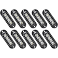 Miniatyrbillede 1 af 5: 10X LED Sidemarkeringslys 12/24V LED Positionslys Trailer Sidelygte Advarselslys til Lastbil RV Campingvogn (Hvid)
