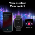 Miniatyrbillede 2 af 3: Smart Watch Bluetooth-opkald Fitness Tracker Pulsmåler Fuld Touch Musik Sport Smartwatch til mænd kvinder IOS Android(sort)