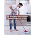 Miniatyrbild 5 av 5: CRTHL 3-delad 6,7-12,9m Ersättningsskaft för Spin Mop Kompatibel med Vileda Triangulär Spin Mop Bas EasyWring Refiller för Golvrengöring