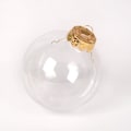 Miniatyrbild 1 av 5: Färgad guld transparent julkula att fylla, set med 16 julkulor i plastkula julgran i akryl 6 cm Plastkula för jul