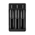 Miniatyrbillede 2 af 3: 1 stk. oplader 18650 med type C-kabel, intelligent lithiumbatterioplader 4,2V til batterier 14500 26650 18650, 3 placeringer