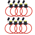 Pikkukuva 1 / 5: 8 kpl 12V sulakepidike vedenpitävä 14AWG 20A auto auton moottorin sulake terä
