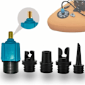 Miniatyrbillede 1 af 5: Adapter til paddleboard pumpe, adapter til kajak pumpe med 4 ventilspidser til kajak/oppustelig seng/Paddleboard/båd stand-up paddleboard, ventilkonverter