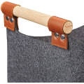 Miniatyrbilde 5 av 5: Filthåper, oppbevaringskurv, sammenleggbar, eske med håndtak, mørkegrå 34*22* ​​​​​​22cm