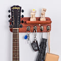 Miniatyrbilde 2 av 4: Gitarstativ veggkrok i tre multifunksjonell oppbevaringsstativ folkegitar elektrisk gitar bass fiolin heltre brakett