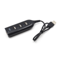 Pikkukuva 5 / 5: USB 2.0 -keskitin, 4-porttinen, musta