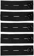 Set med 5 Elastiska Förlängningar för Graviditetshalsband Svart