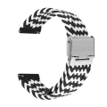 Miniatyrbillede 1 af 3: Egnet til Garmin Huawei Samsung justerbar nylon flettet spænde smart armbånd 22mm integreret justering (B3)(B3)