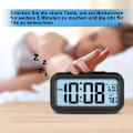 Miniatyrbild 3 av 5: Digital väckarklocka för sovrum, batteridriven, 12/24 h display, snooze-funktion för tungsovare, barn