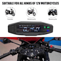 Miniatyrbillede 2 af 5: Universal Motorcykel Digital Tachometer LCD Display Karburator Digital Speedometer Odometer med Sensor