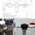 Miniatyrbilde 3 av 4: 3/4\" Vannpumpefilter med 80 Mesh Rustfritt Stål Sil, Inline Filter, Hagevanningsfilter