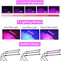 Miniatyrbillede 2 af 5: Vækstlampe, 60 LED Fuld spektrum Justerbar havelampe Clip-on plantelampe med 3 timer og Auto funktion ON/OFF LAMPE