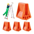 Miniatyrbillede 1 af 4: 4-delt stigeskoovertræk, skridsikre stigefødder, reservedelsstigefødder, skoovertræk til teleskopstiger, store (orange)