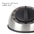 Miniatyrbillede 2 af 5: Køkken Timer Køkken Timer Tegnefilm Timer Rund Rustfrit Stål Bord Timer Sort