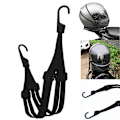 Miniatyrbilde 2 av 5: Svart elastisk bagasjebærer, 60 cm elastisk bagasjestropp  60 cm elastisk bagasjestropp med kroker for camping/sykling/motorsykkel/hjelmfeste/bagasje/