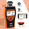 Miniatyrbilde 2 av 4: Digitalt anemometer, 4 Vindhastighetsmåler 0,742m/s kopper, laptop anemometer måler MAX/min/AVG vindhastighet og temperatur (℃/℉), indikatorstrøm med c