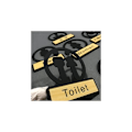 Miniatyrbild 4 av 5: Toalettskylt symbol för män och kvinnor, toalettdörrpanel akryl nummer, skyltning av WC hus badrum, Män Kvinnor Mural Platta Mural