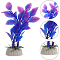 Miniatyrbilde 4 av 5: 10 stk akvariefisk akvarieplanter, små akvarier plast simulering vannplanter dekorative akvarium liten damdekorasjon av falsk flo