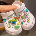 Miniatyrbild 1 av 5: 15 st 3D-träskor sandaler prydnader, skoprydnader, söta skoprydnader för träskor skor sandal armband DIY