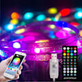 Miniatyrbild 1 av 5: Utomhuslykta mobiltelefon bluetooth punktkontroll magisk färg RGB läderlinje 3 linjer julbelysning