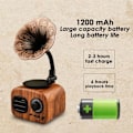 Miniatyrbillede 4 af 5: Bærbar Retro Bluetooth Højttaler TF Kort Trådløs Højttaler Musik Afspiller