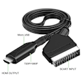 Pikkukuva 3 / 5: Scart–HDMI-kaapeli – Scart–HDMI-adapteri – All-in-one -ääni- ja videomuunnin Scart–HDMI 1080p/720p