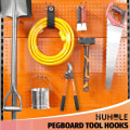 Miniatyrbild 3 av 5: Dubbla arm pegboard krokar 4 tum 10PC, passar 1/4\" pegboard, ideal peg board verktyg verktygskrokar för garageorganisation, väggförvaring, tunga verktyg