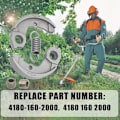 Miniatyrbillede 2 af 5: Stål Kobling & Fjedersæt, Passer STIHL FS90 FC90 FS90R FC100 FS100 FS110 M100 HT100 HT131 HT101 HL100 HL90 Plæneklippere, Erstatter 4180-160-2000,